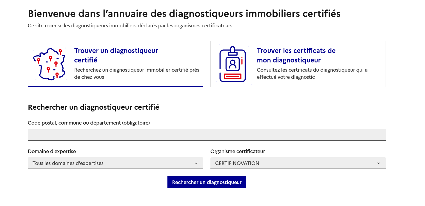 Le nouvel annuaire des diagnostiqueurs placé sur orbite